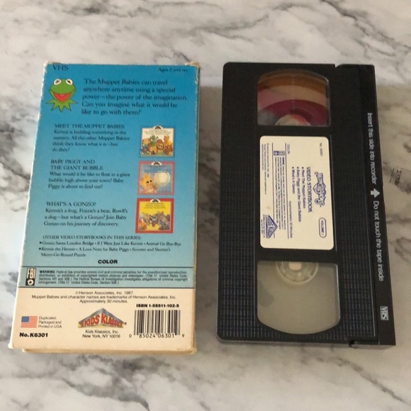 Muppet Babies Video Storybook Vol. 1 VHS Kermit the Frog - Picture 2 of 5